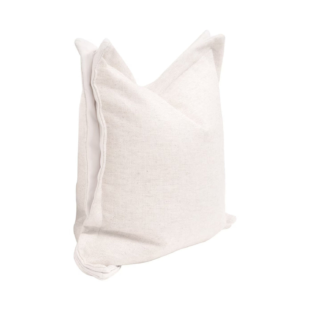 Modern European furniture - Cream Linen Flanged Pillows (2) - www.oroa.com