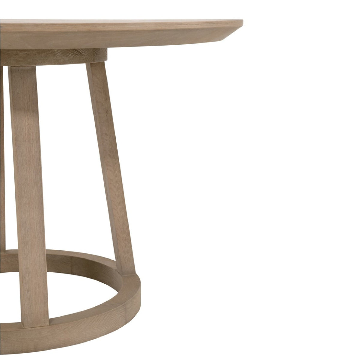 Round Oak Dining Table | Living Essentials Reeves – alternate view 6