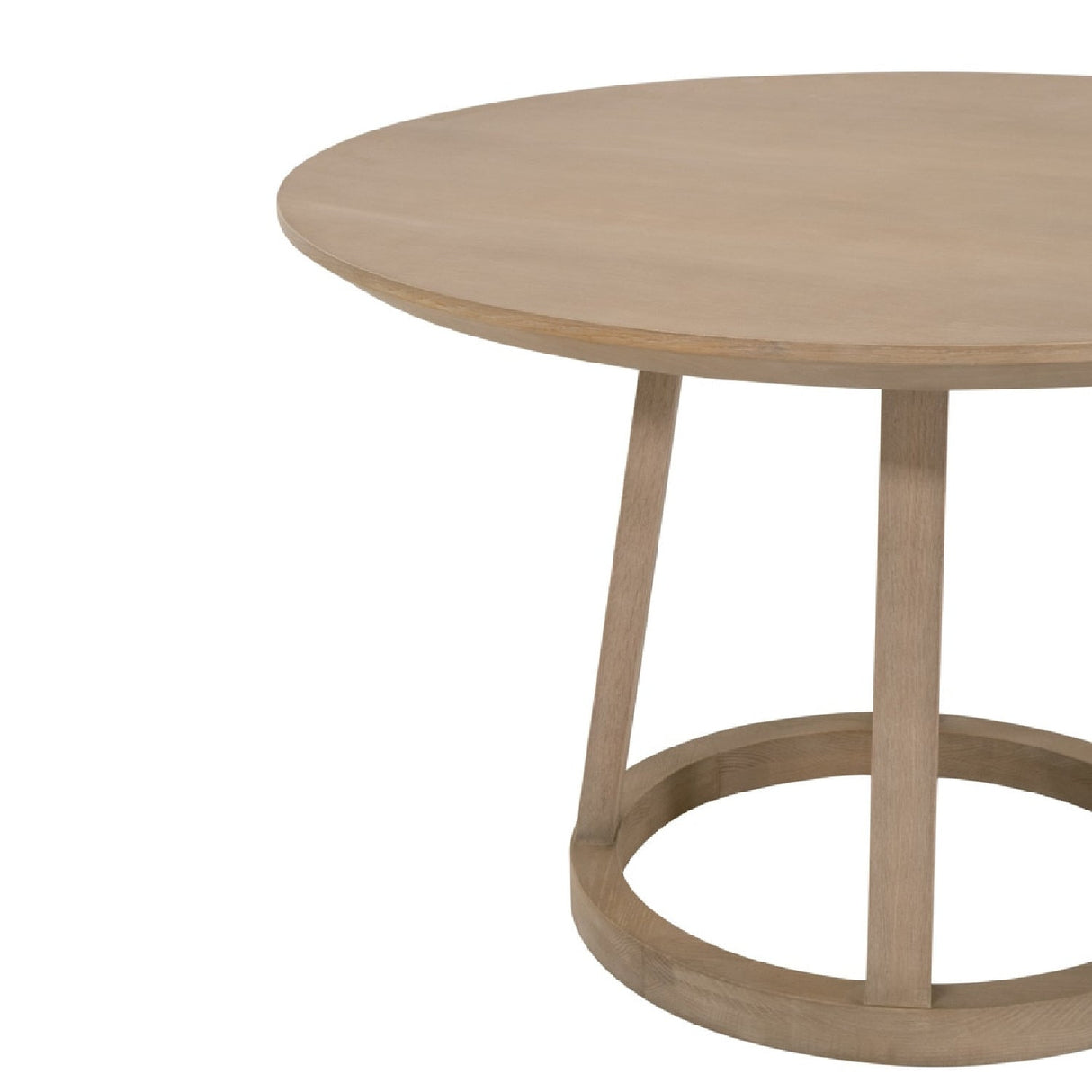 Round Oak Dining Table | Living Essentials Reeves – alternate view 7