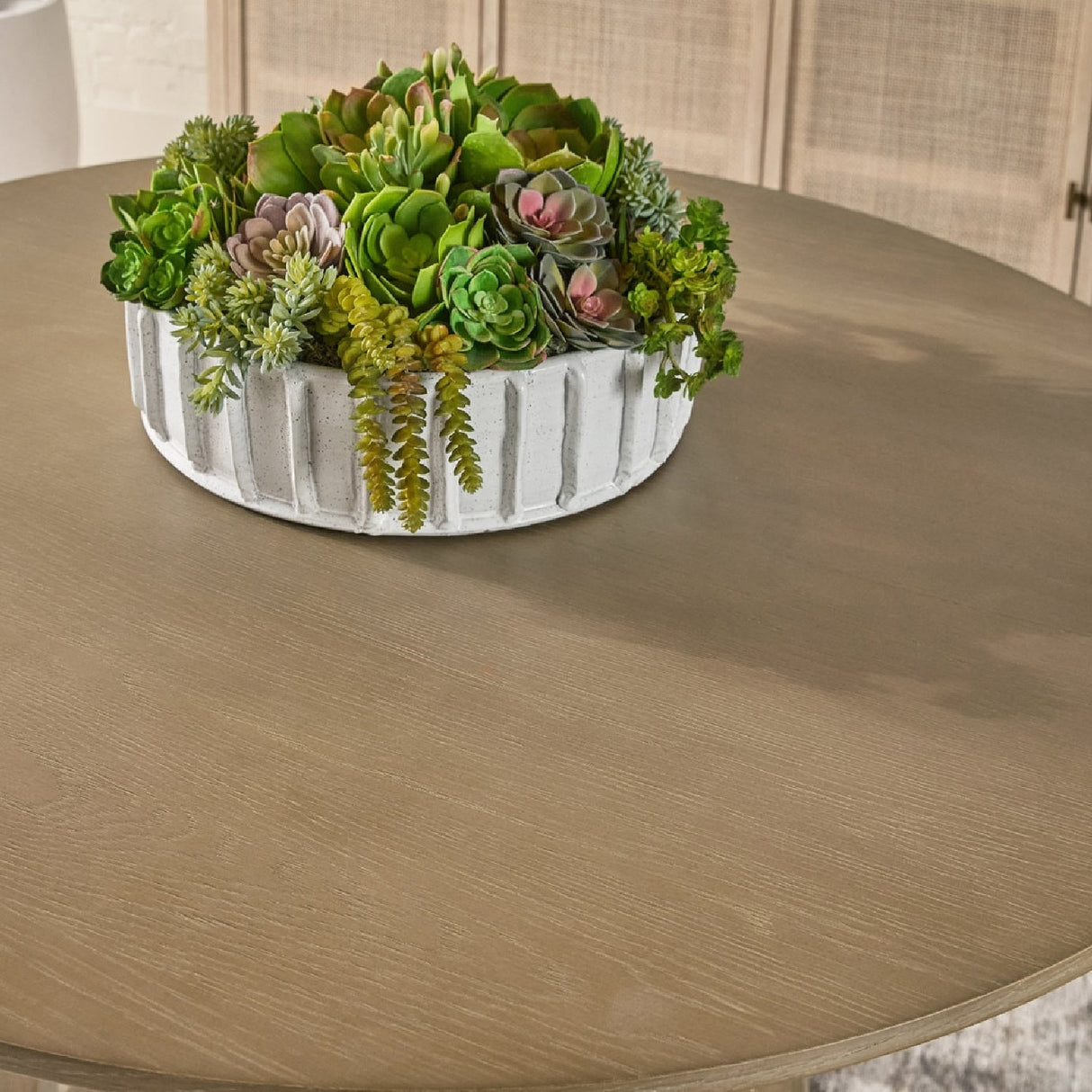 Round Oak Dining Table | Living Essentials Reeves – alternate view 8