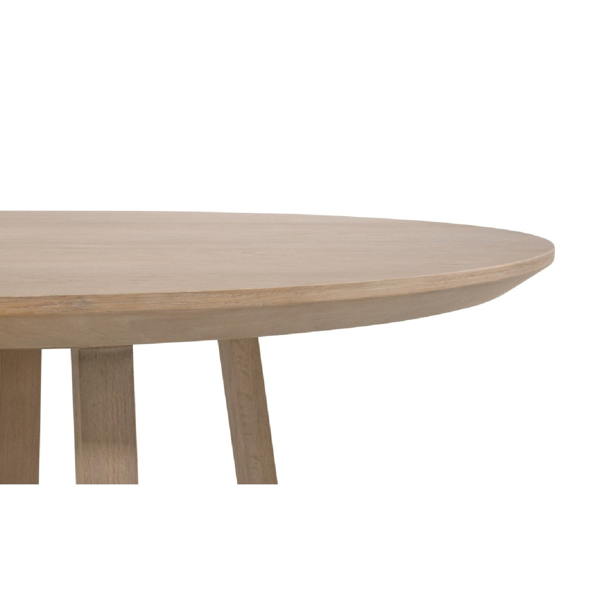 Round Oak Dining Table | Living Essentials Reeves – alternate view 5