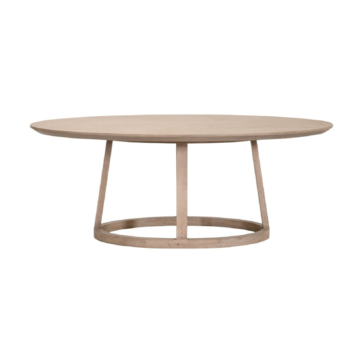 Oval Oak Dining Table | Living Essentials Reeves – front view