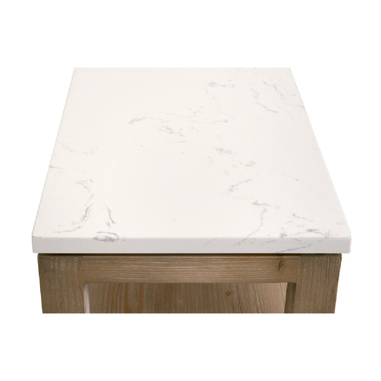 White Quartz Top Console Table | Living Essentials Emerie – alternate view 5