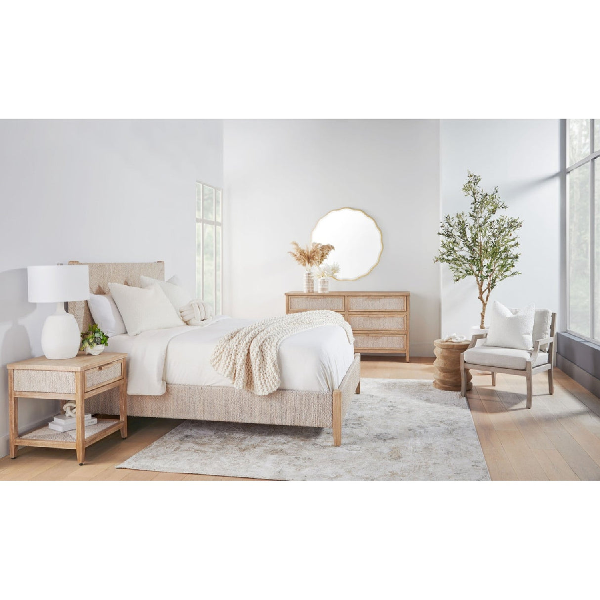 Pine Wood Cylindrical Accent Table | Living Essentials Pier – alternate view 31