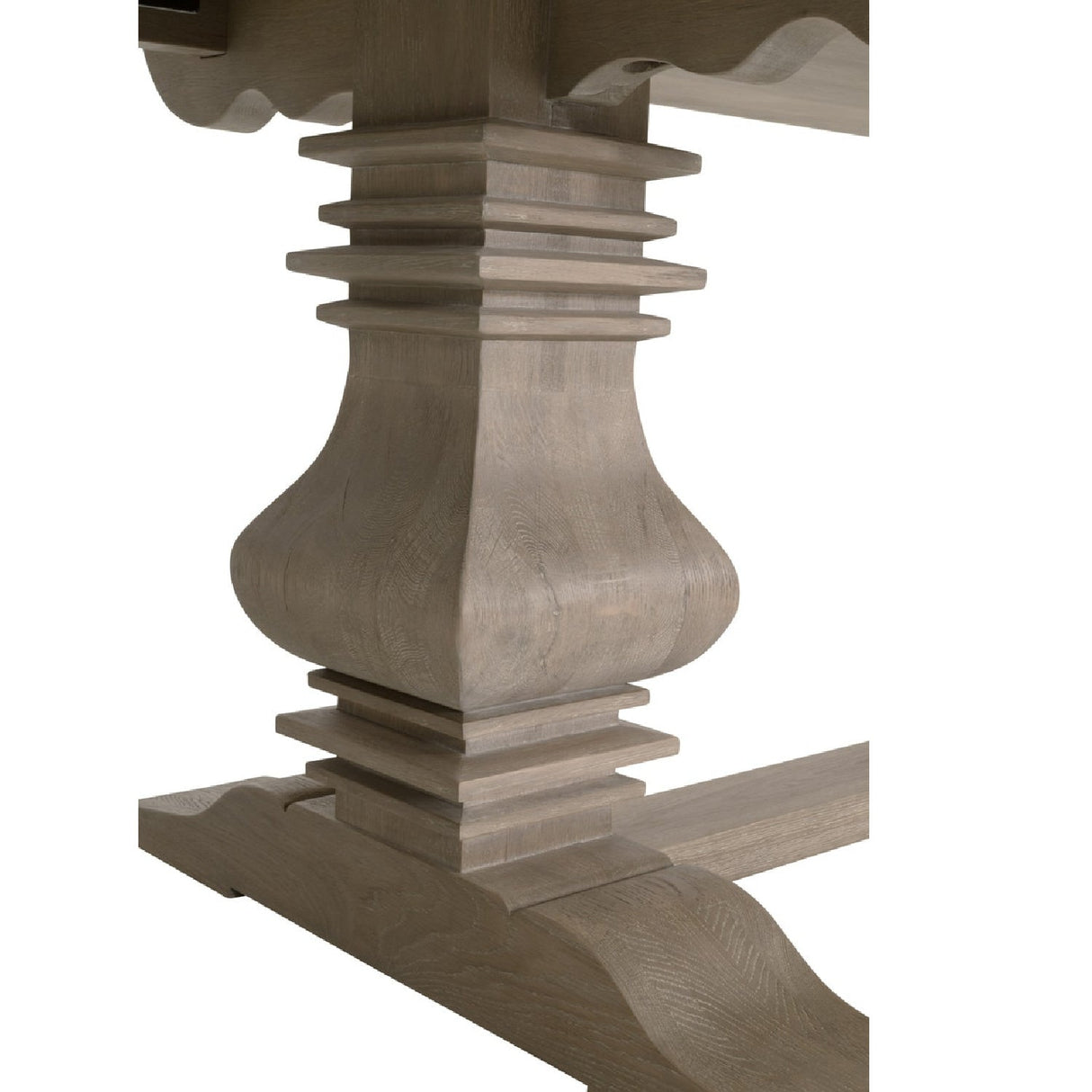 Extendable Gray Oak Dining Table | Living Essentials Monastery – alternate view 9