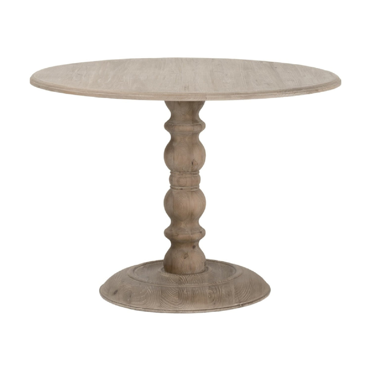 Gray Pine Round Dining Table | Living Essentials Chelsea – alternate view 6