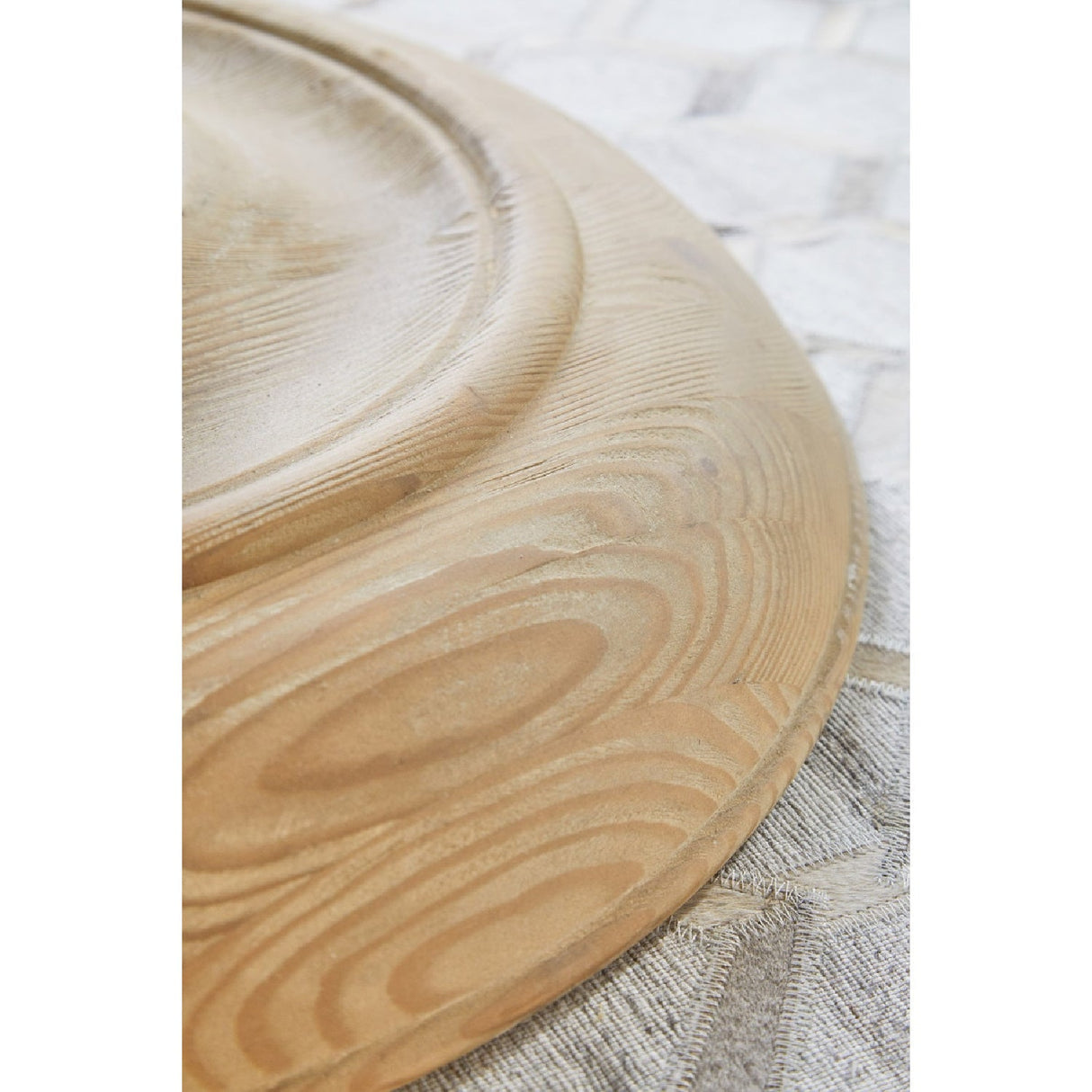 Gray Pine Round Dining Table | Living Essentials Chelsea – alternate view 16