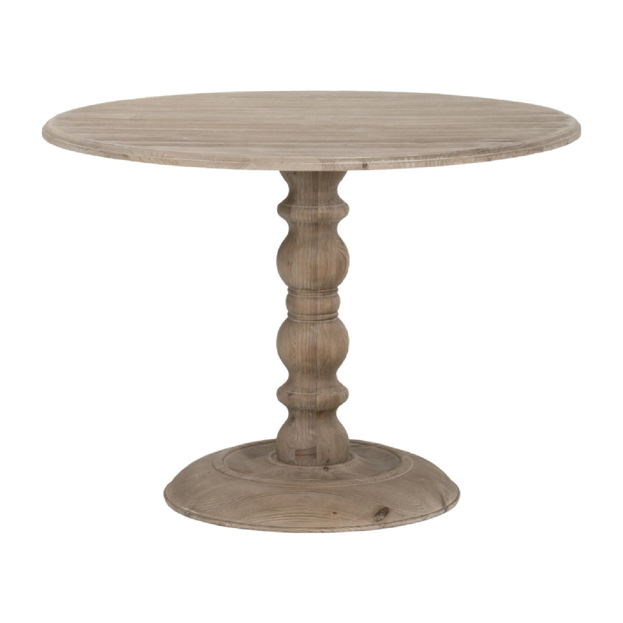 Gray Pine Round Dining Table | Living Essentials Chelsea – alternate view 8