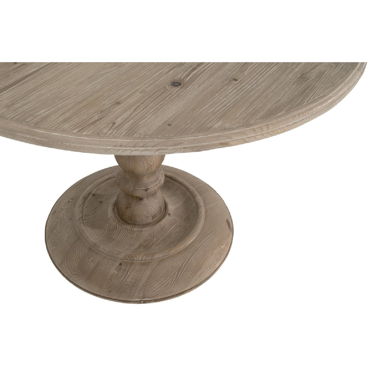 Gray Pine Round Dining Table | Living Essentials Chelsea – alternate view 10