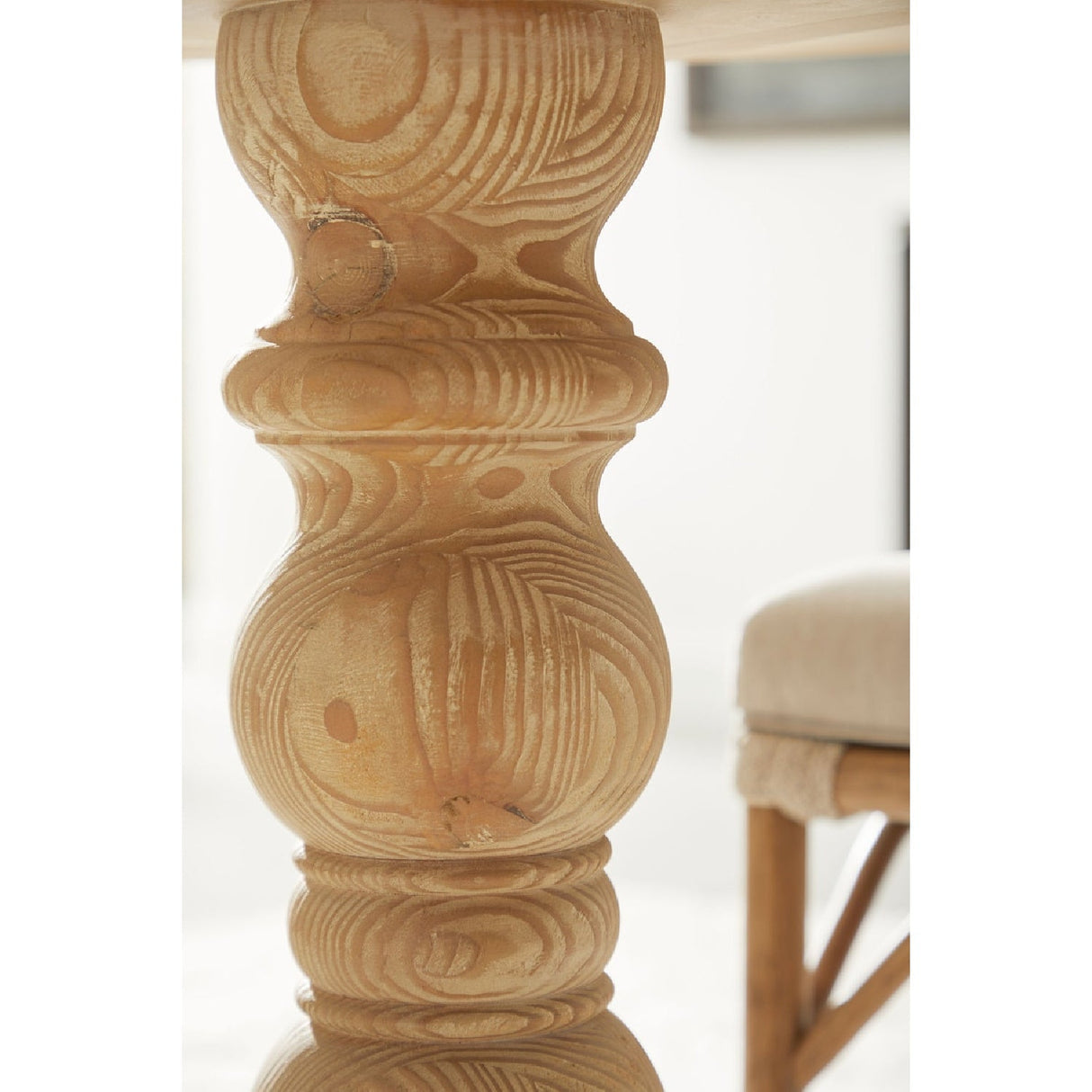 Gray Pine Round Dining Table | Living Essentials Chelsea – alternate view 12