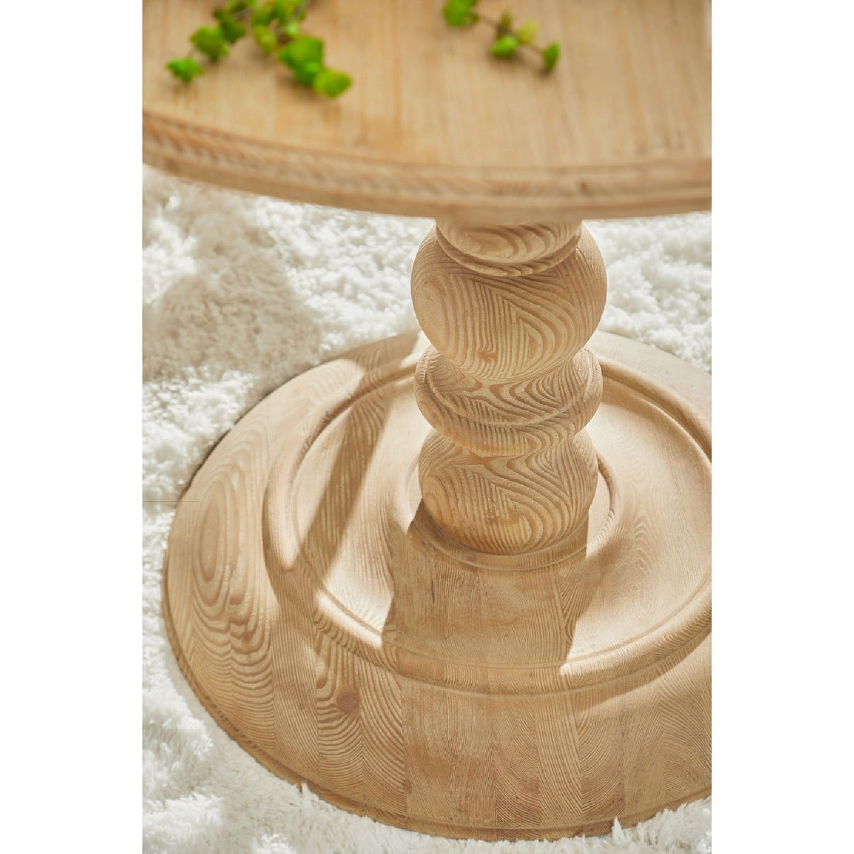 Gray Pine Round Dining Table | Living Essentials Chelsea – alternate view 14
