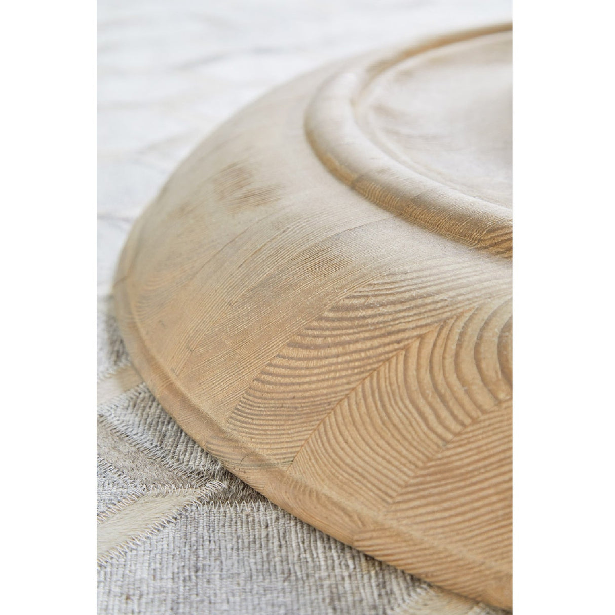 Gray Pine Round Dining Table | Living Essentials Chelsea – alternate view 15