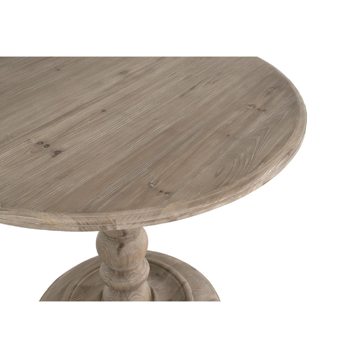 Gray Pine Round Dining Table | Living Essentials Chelsea – alternate view 5