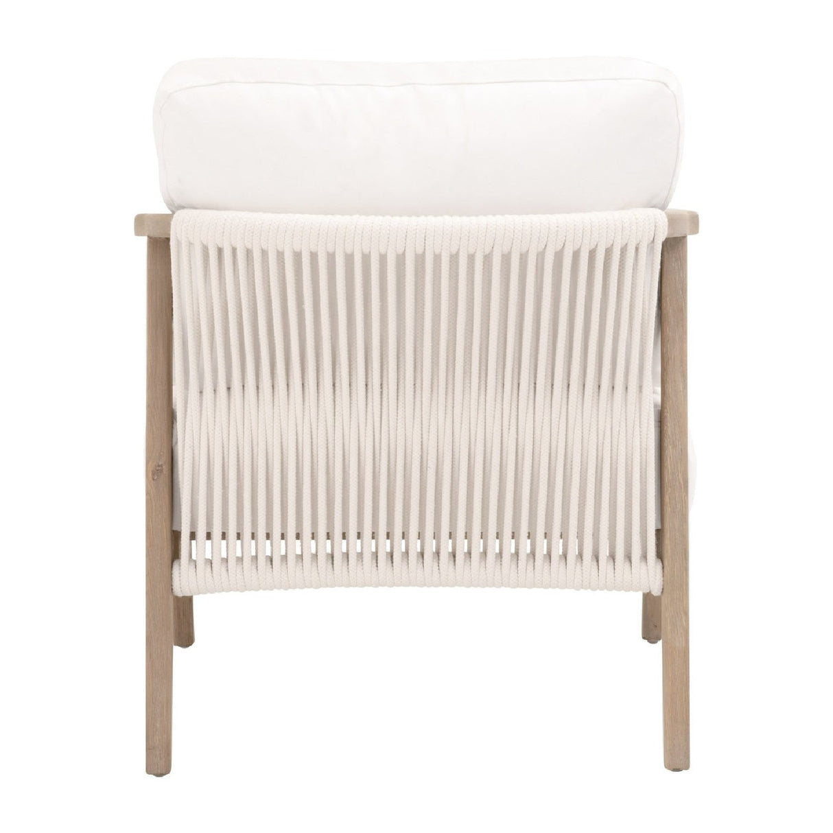 Oak Framed White Cushion Club Chair | Living Essentials Harbor – alternate view 5