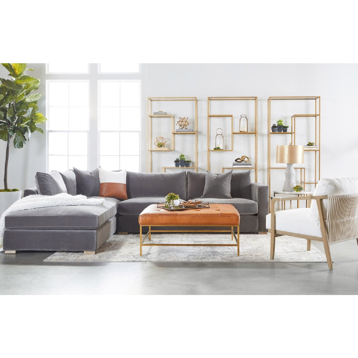 Oak Framed White Cushion Club Chair | Living Essentials Harbor – alternate view 15