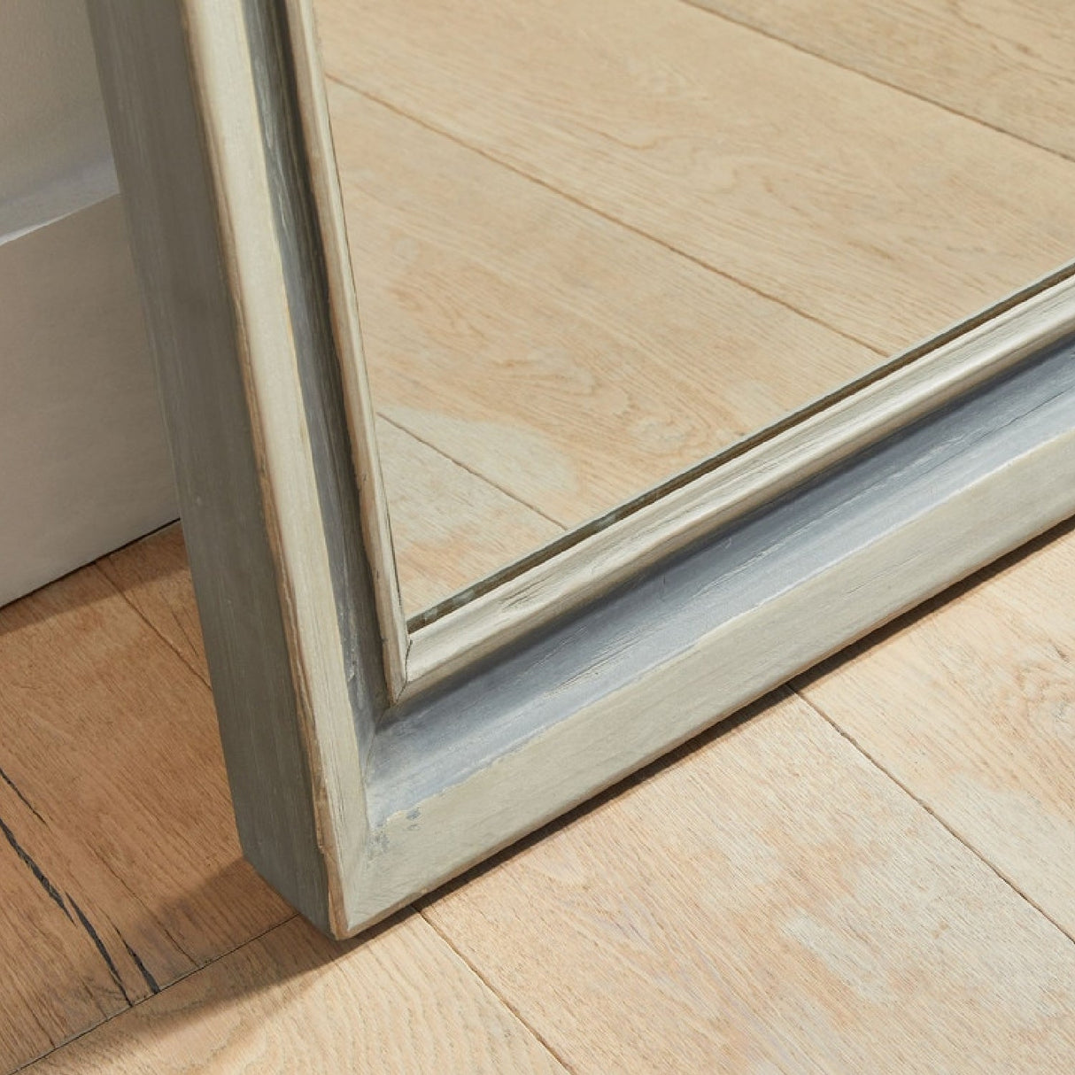 Two-Toned Pine Mirror | Living Essentials Caden – alternate view 8