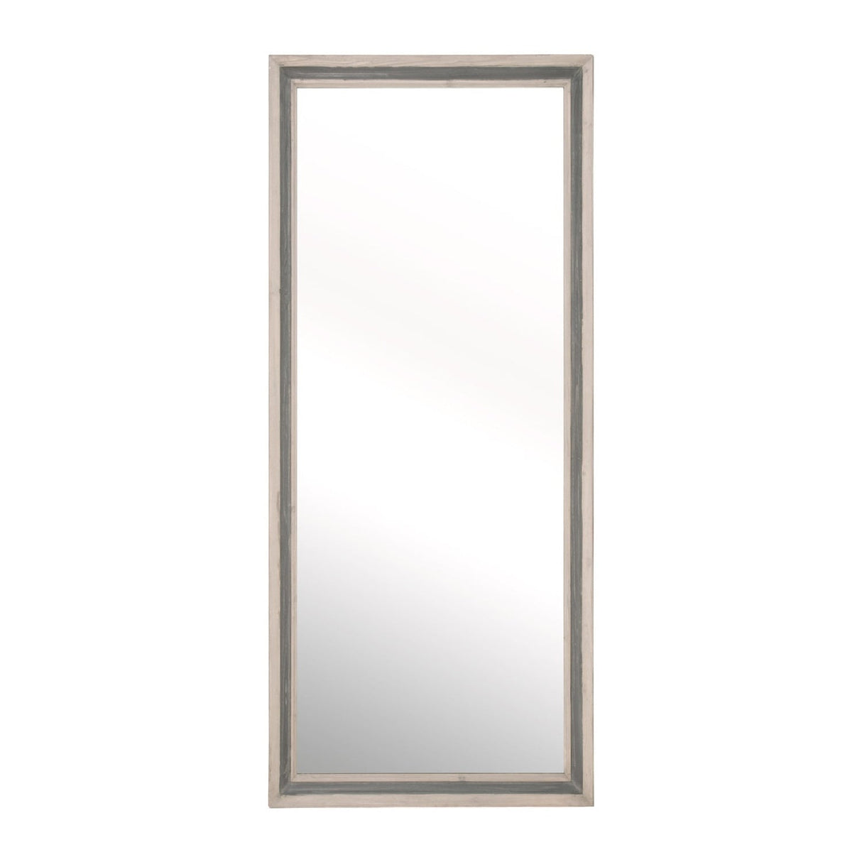 Two-Toned Pine Mirror | Living Essentials Caden – front view