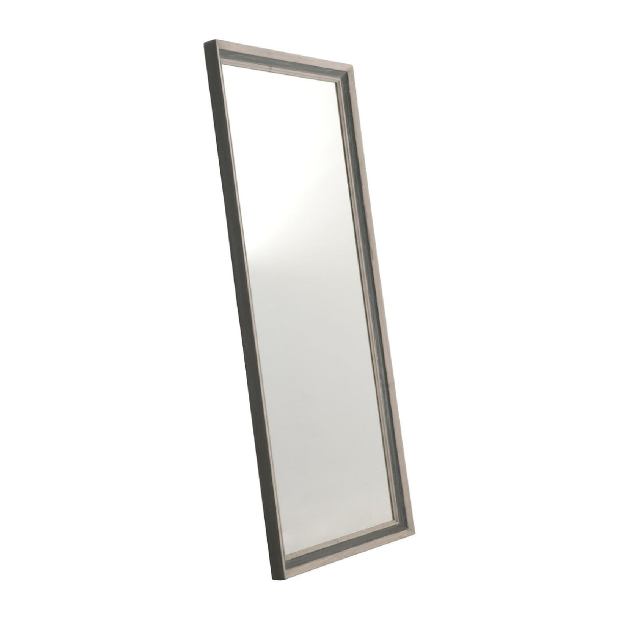 Two-Toned Pine Mirror | Living Essentials Caden – side view