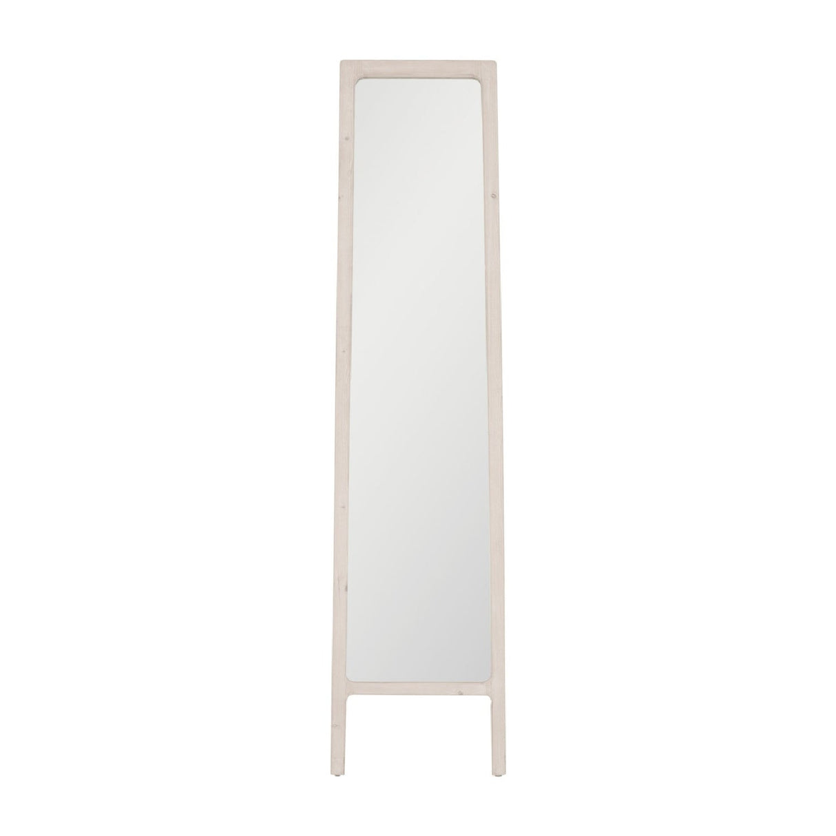 Whitewashed Pine Mirror | Living Essentials Laney – front view
