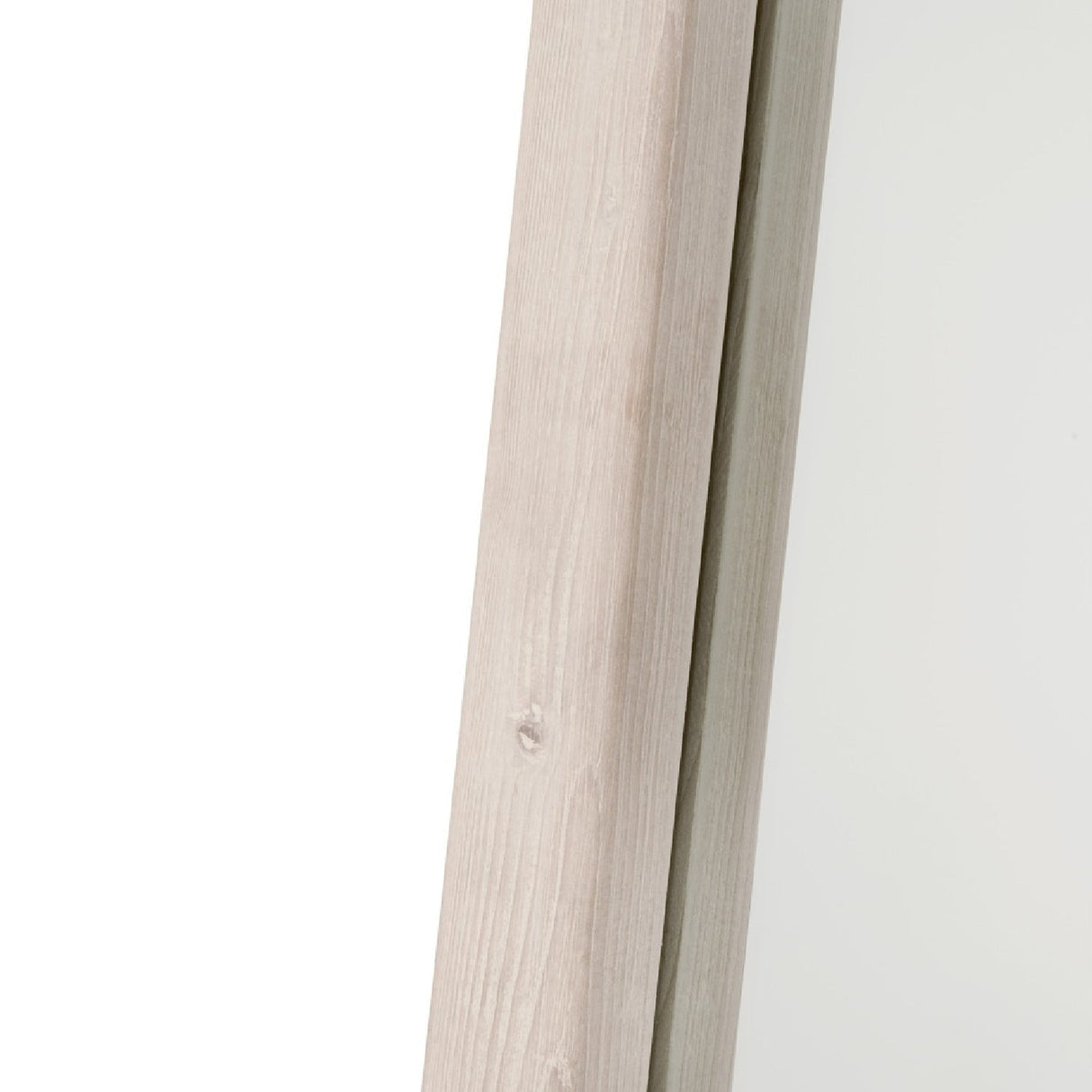 Whitewashed Pine Mirror | Living Essentials Laney – rear view