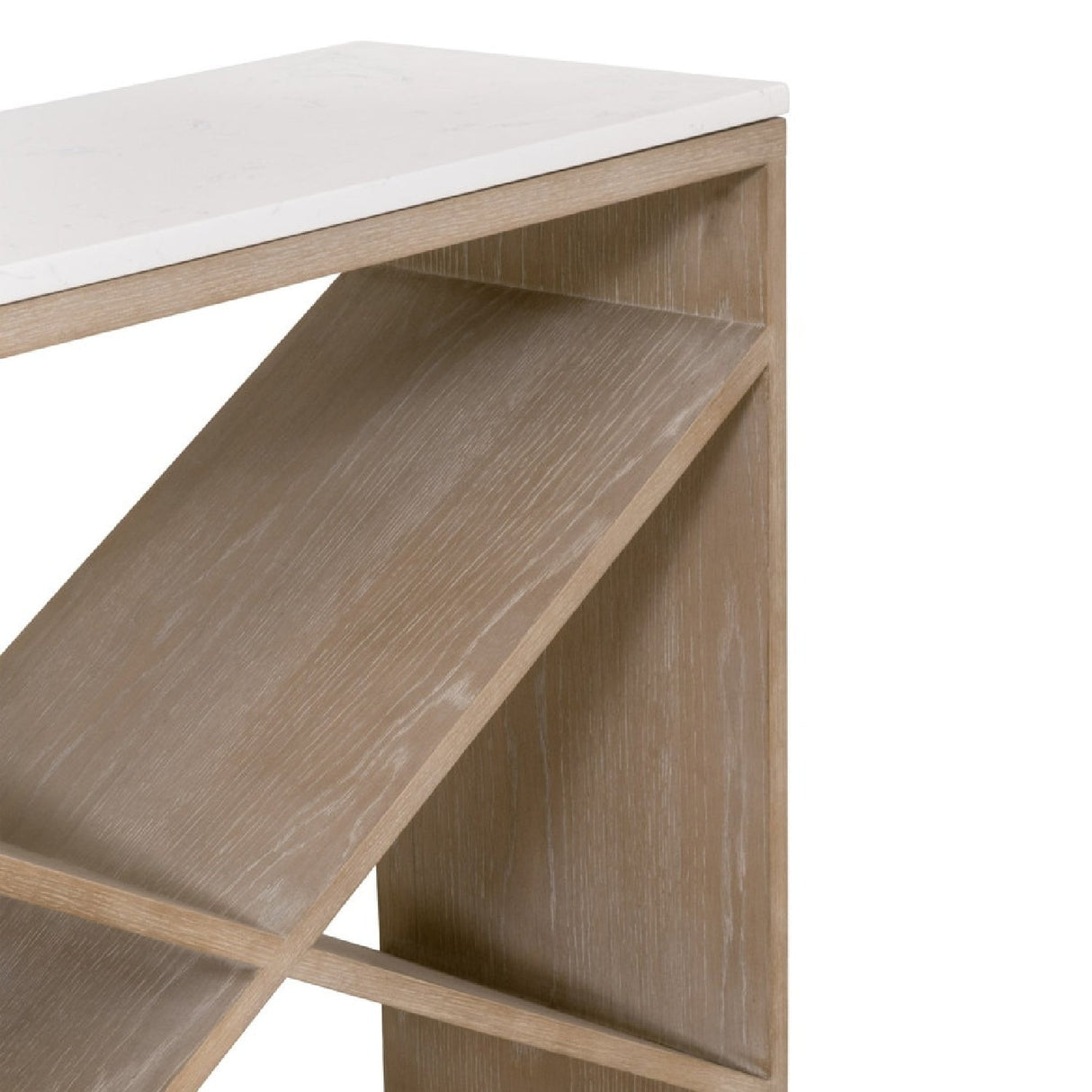 Crisscross Oak Console Table | Living Essentials Cellar – alternate view 5