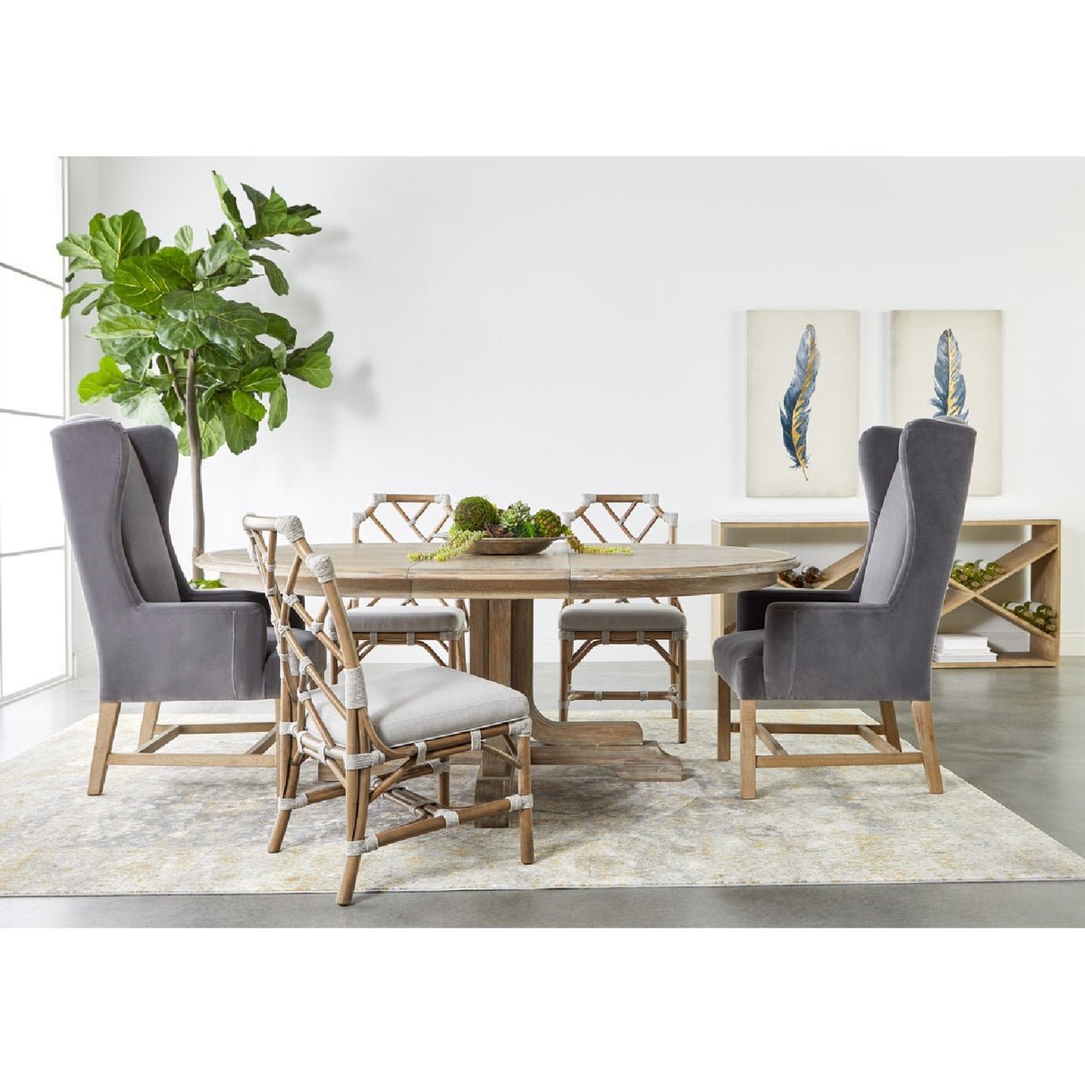 Crisscross Oak Console Table | Oroa.com