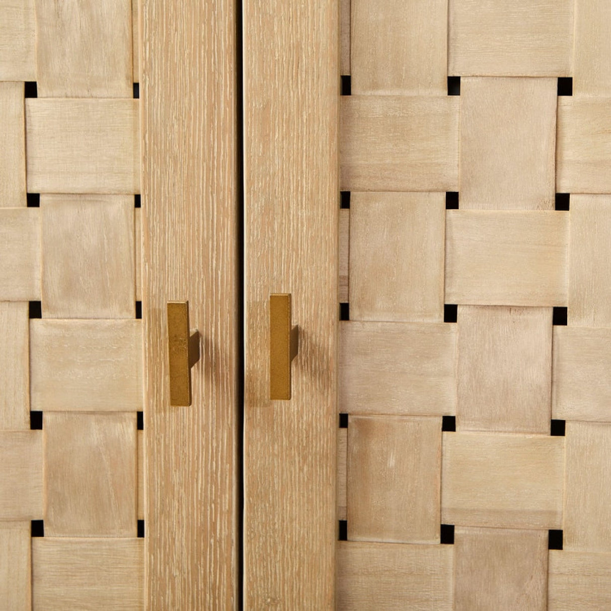 4-Door Woven Style Oak Sideboard | Living Essentials Weave – alternate view 20
