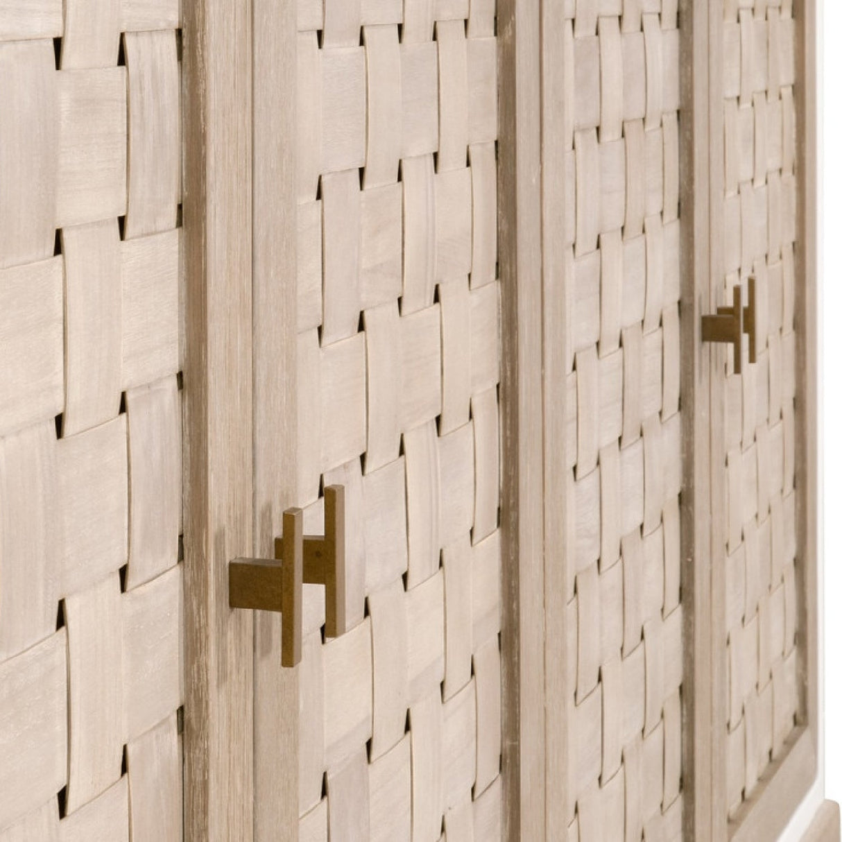 4-Door Woven Style Oak Sideboard | Living Essentials Weave – alternate view 10