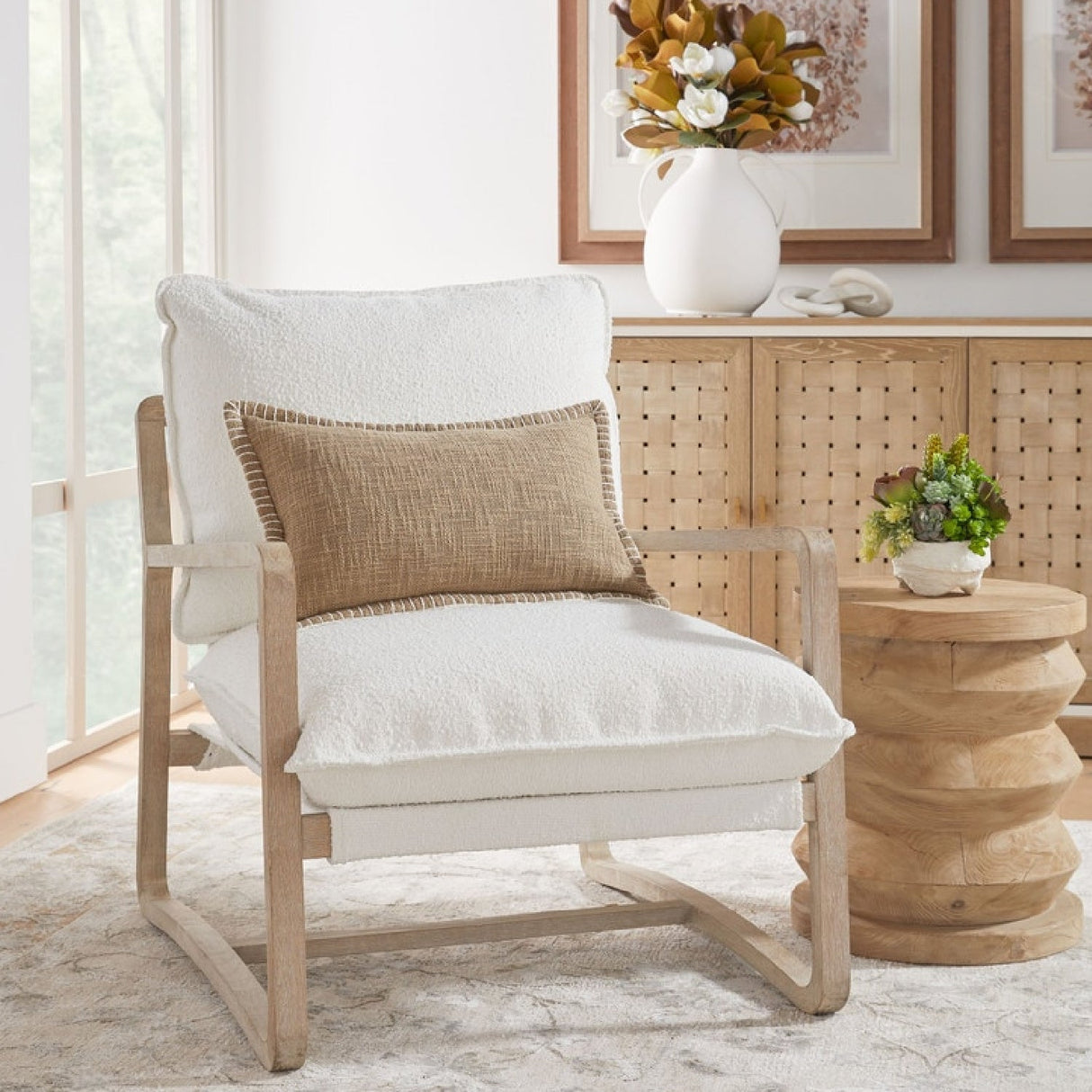 4-Door Woven Style Oak Sideboard | Living Essentials Weave – alternate view 13