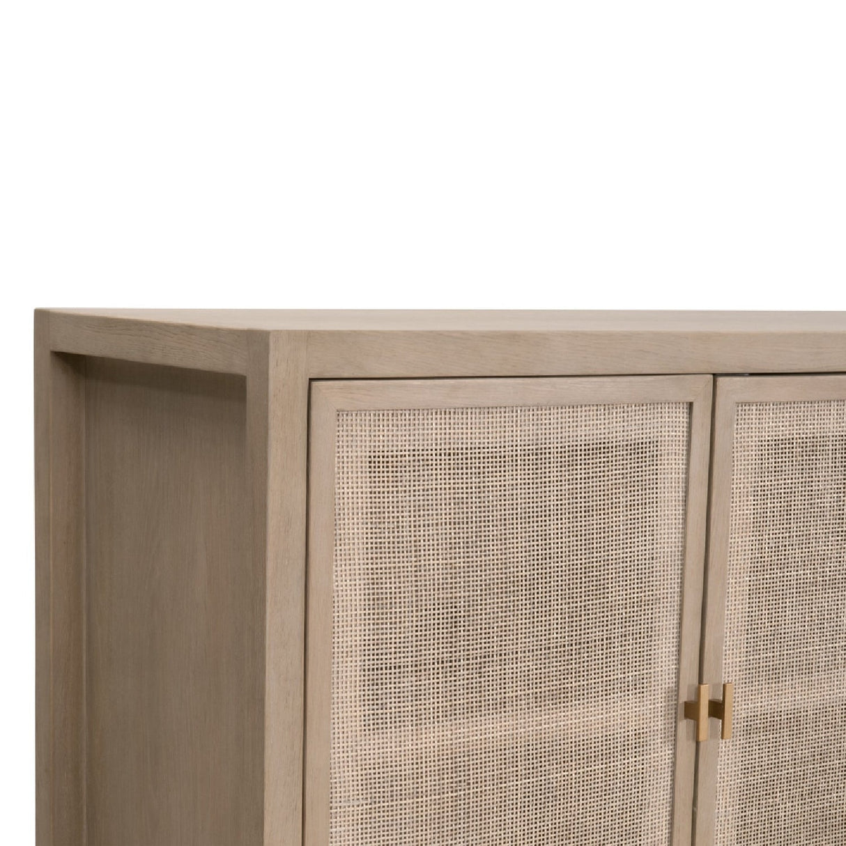 4-Door Gray Cane Media Sideboard | Living Essentials Carina – alternate view 11