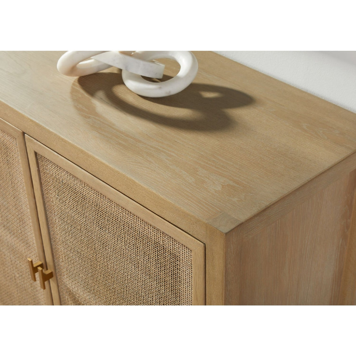 4-Door Gray Cane Media Sideboard | Living Essentials Carina – alternate view 13