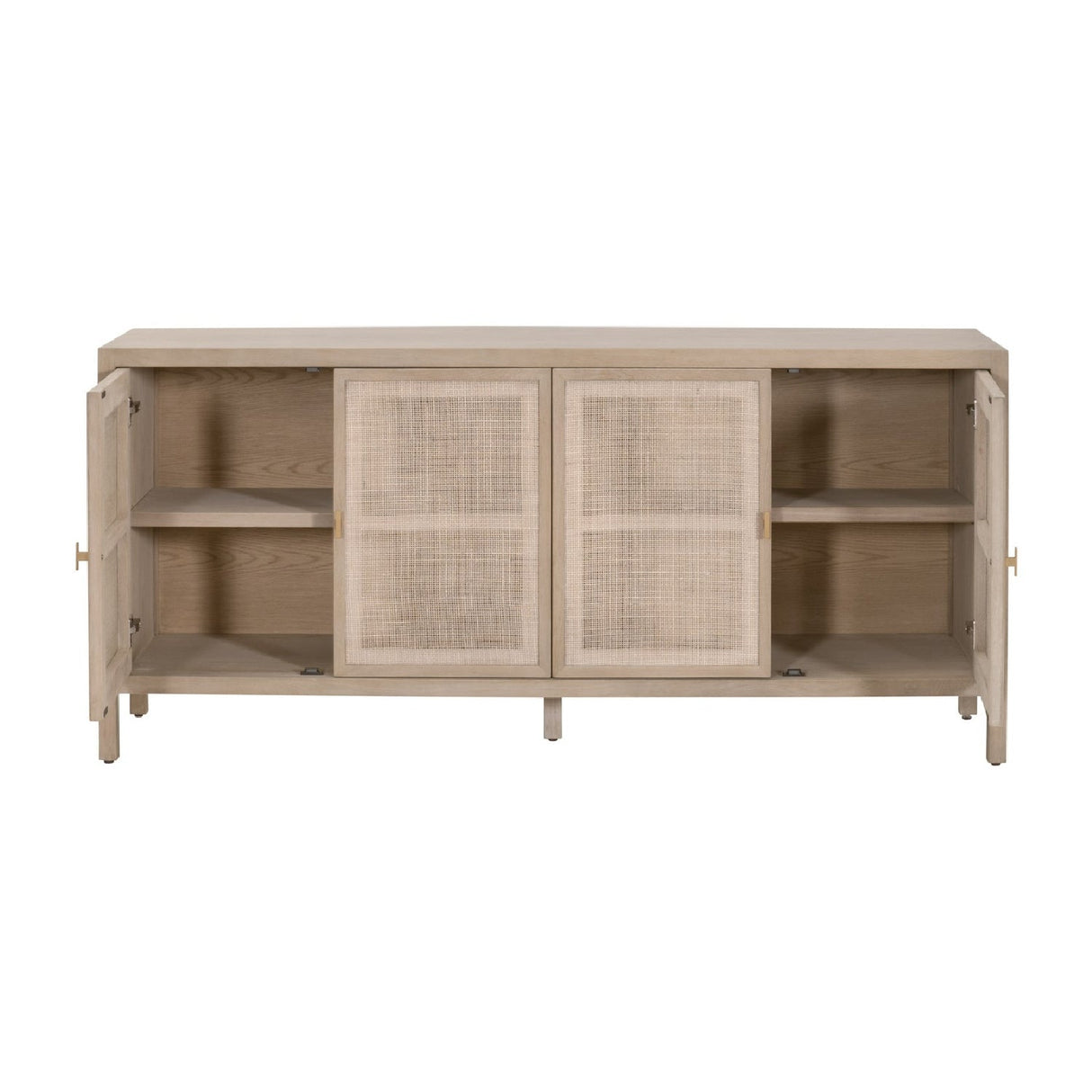 4-Door Gray Cane Media Sideboard | Living Essentials Carina – alternate view 7