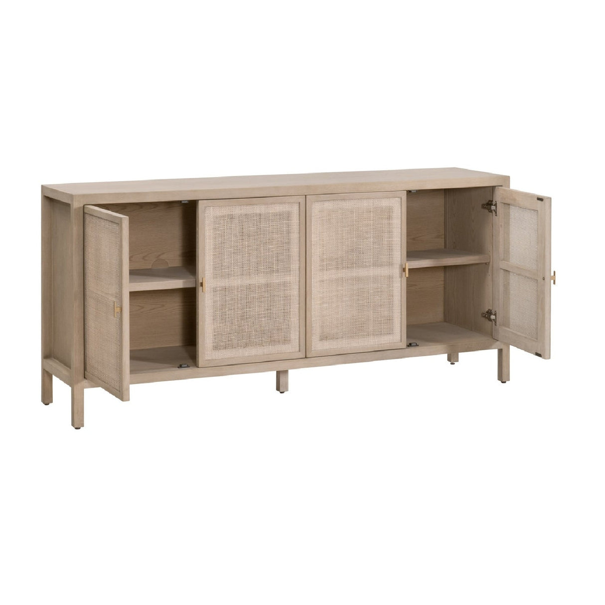 4-Door Gray Cane Media Sideboard | Living Essentials Carina – alternate view 8