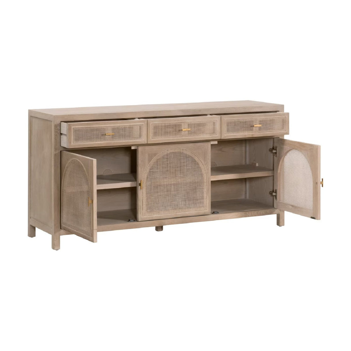 Modern European furniture - Smoked Gray Oak Media Sideboard - www.oroa.com