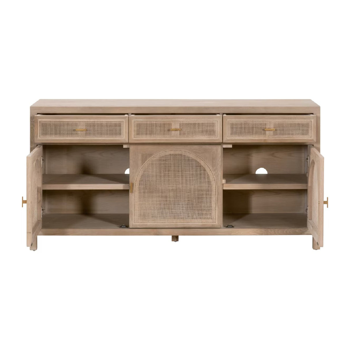 Smoked Gray Oak Media Sideboard | Oroa.com