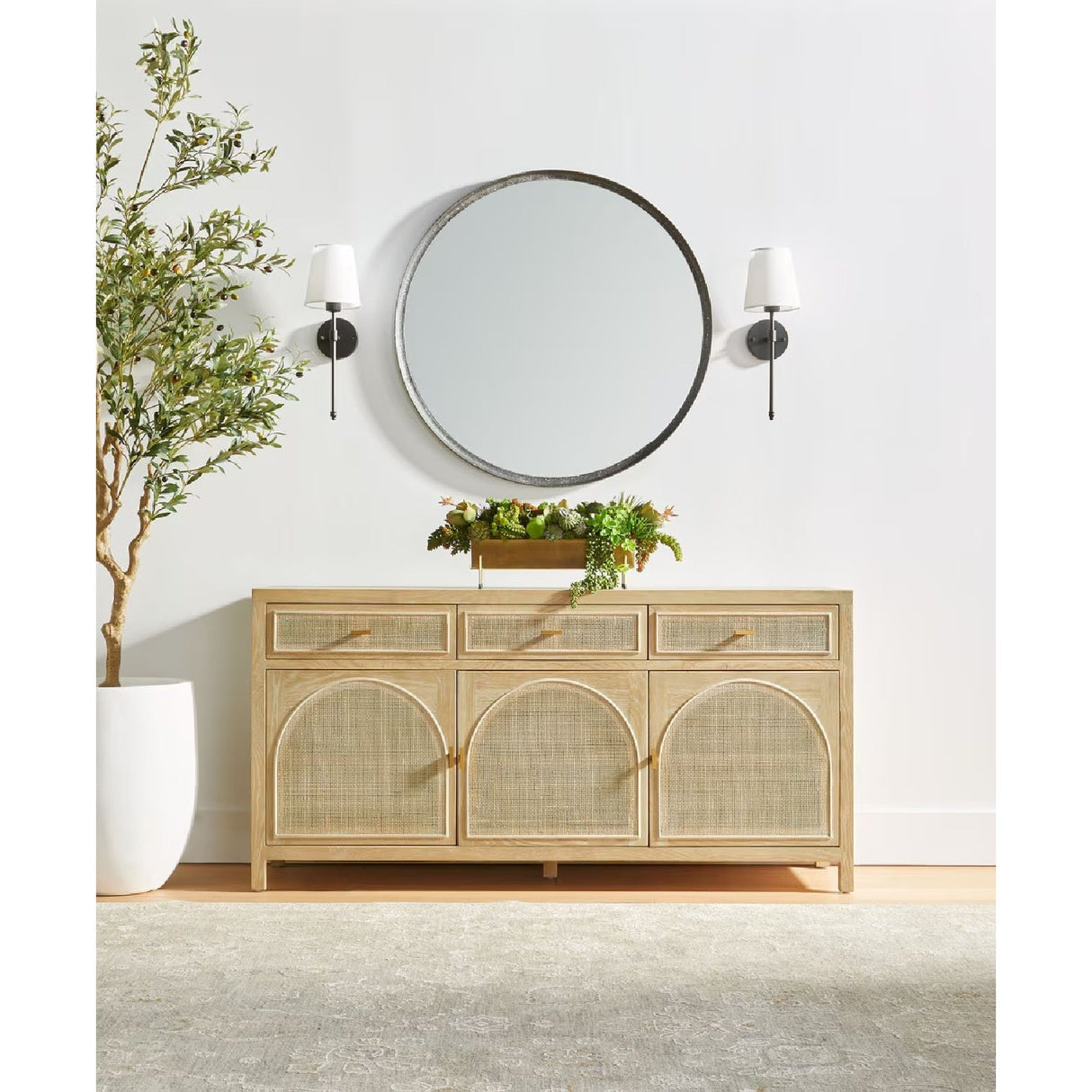 Modern European furniture - Smoked Gray Oak Media Sideboard - www.oroa.com