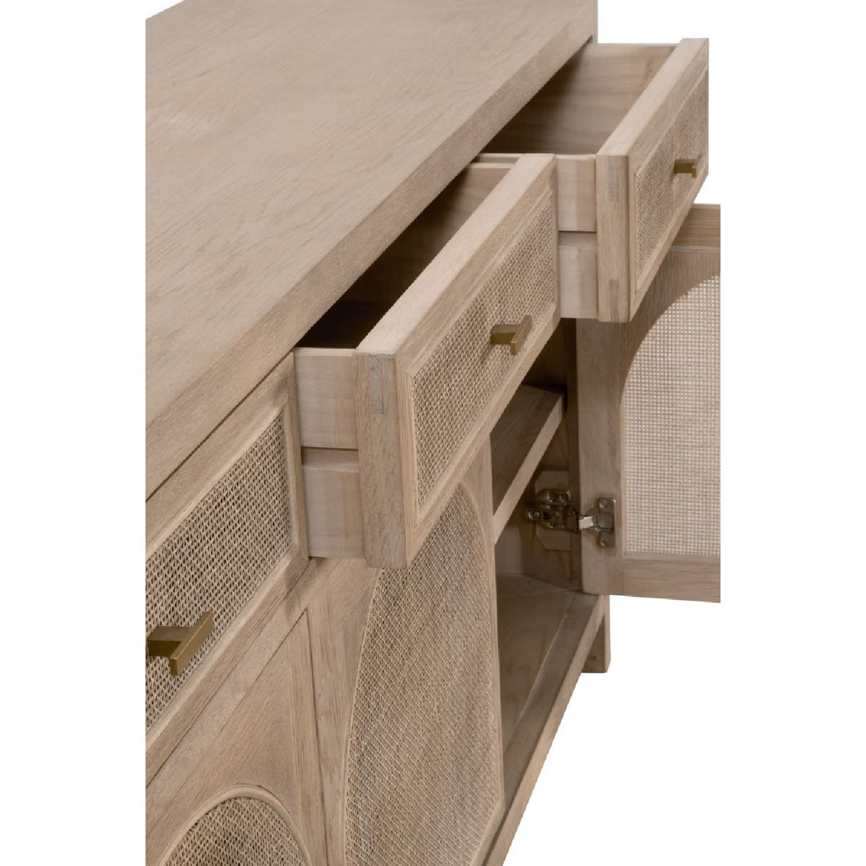 Modern European furniture - Smoked Gray Oak Media Sideboard - www.oroa.com