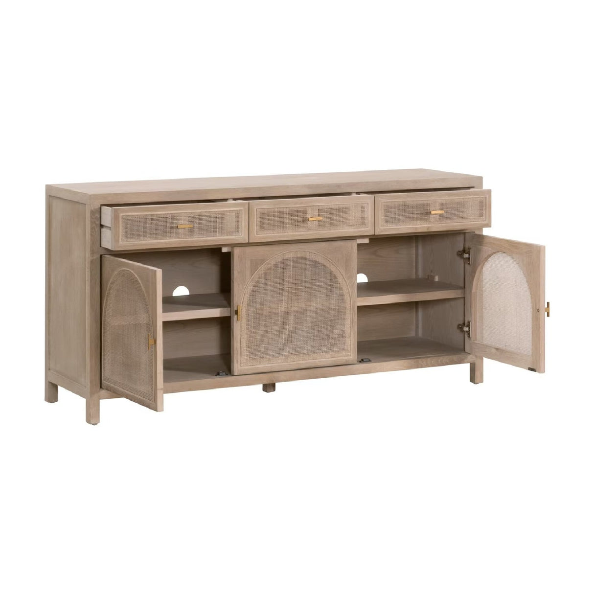 Modern European furniture - Smoked Gray Oak Media Sideboard - www.oroa.com