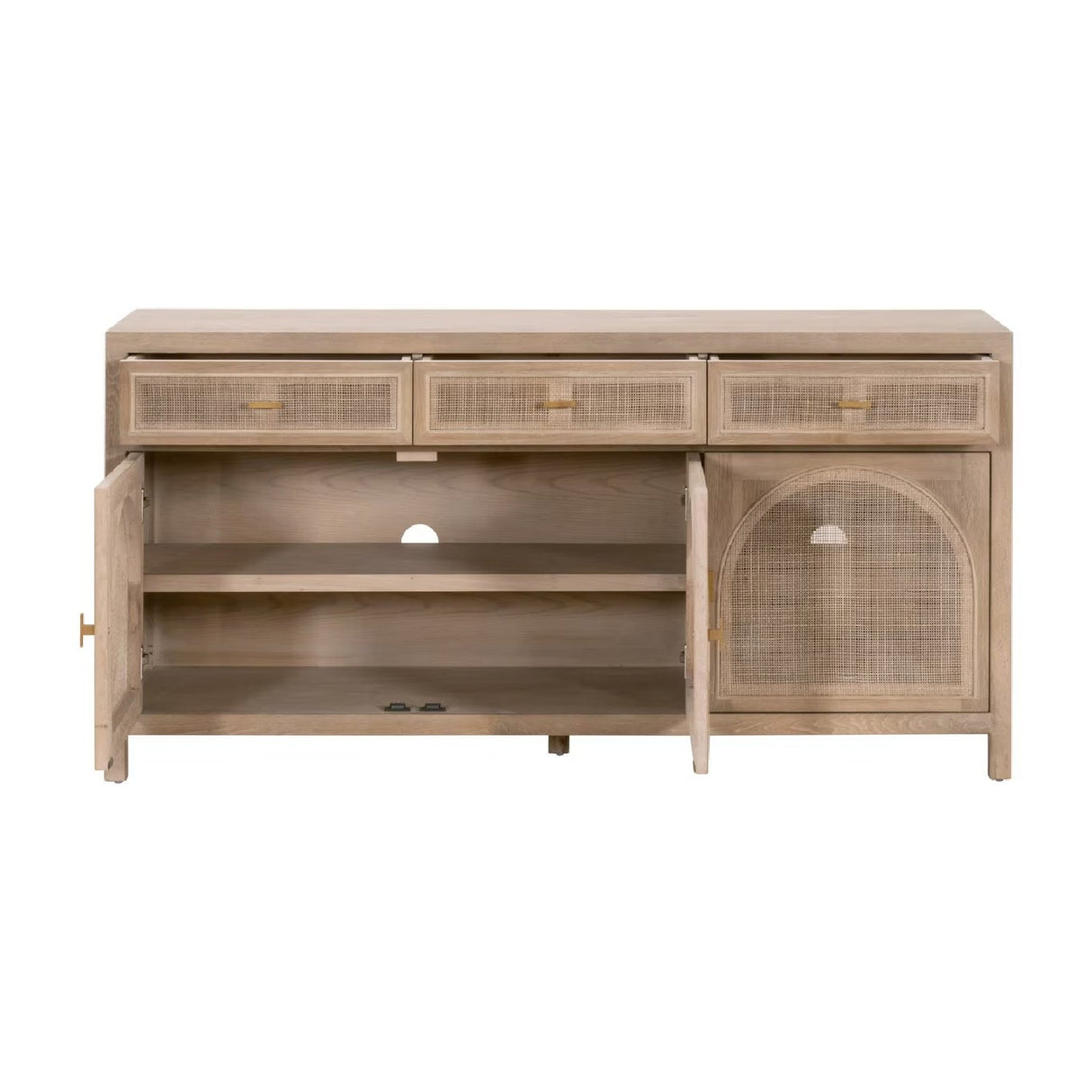 Modern European furniture - Smoked Gray Oak Media Sideboard - www.oroa.com