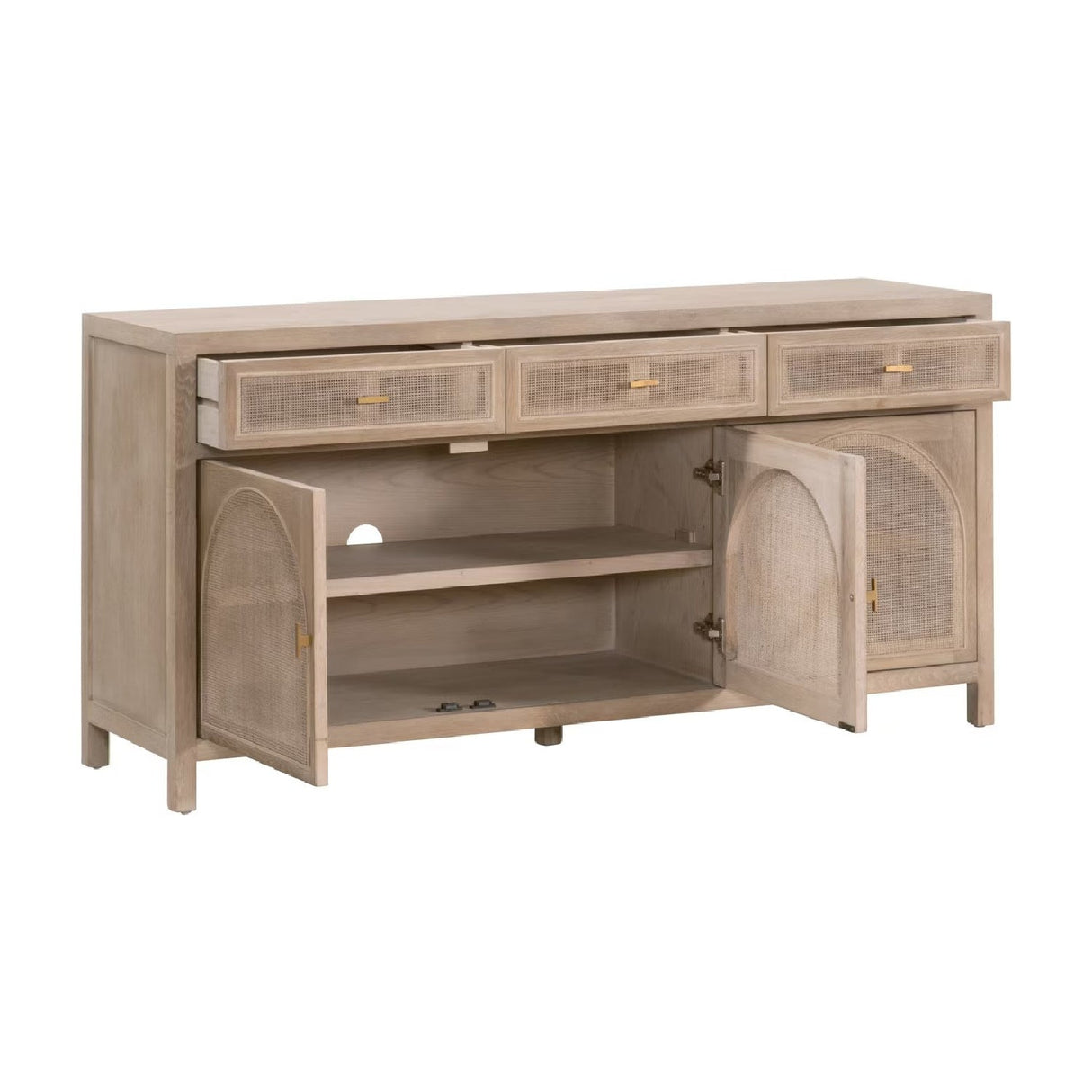 Modern European furniture - Smoked Gray Oak Media Sideboard - www.oroa.com