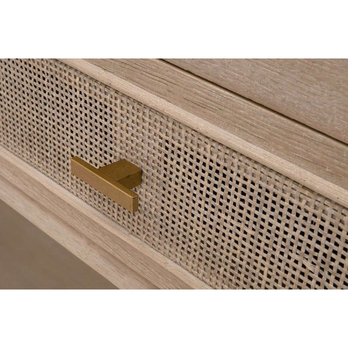 Modern European furniture - Gray Oak 2-Drawer Console Table - www.oroa.com
