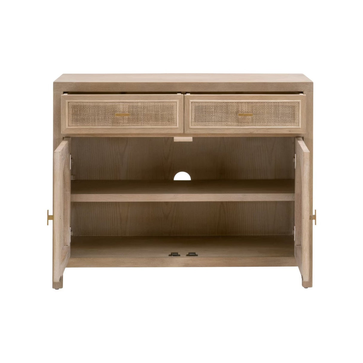 Modern European furniture - Smoked Gray Oak Media Cabinet - www.oroa.com