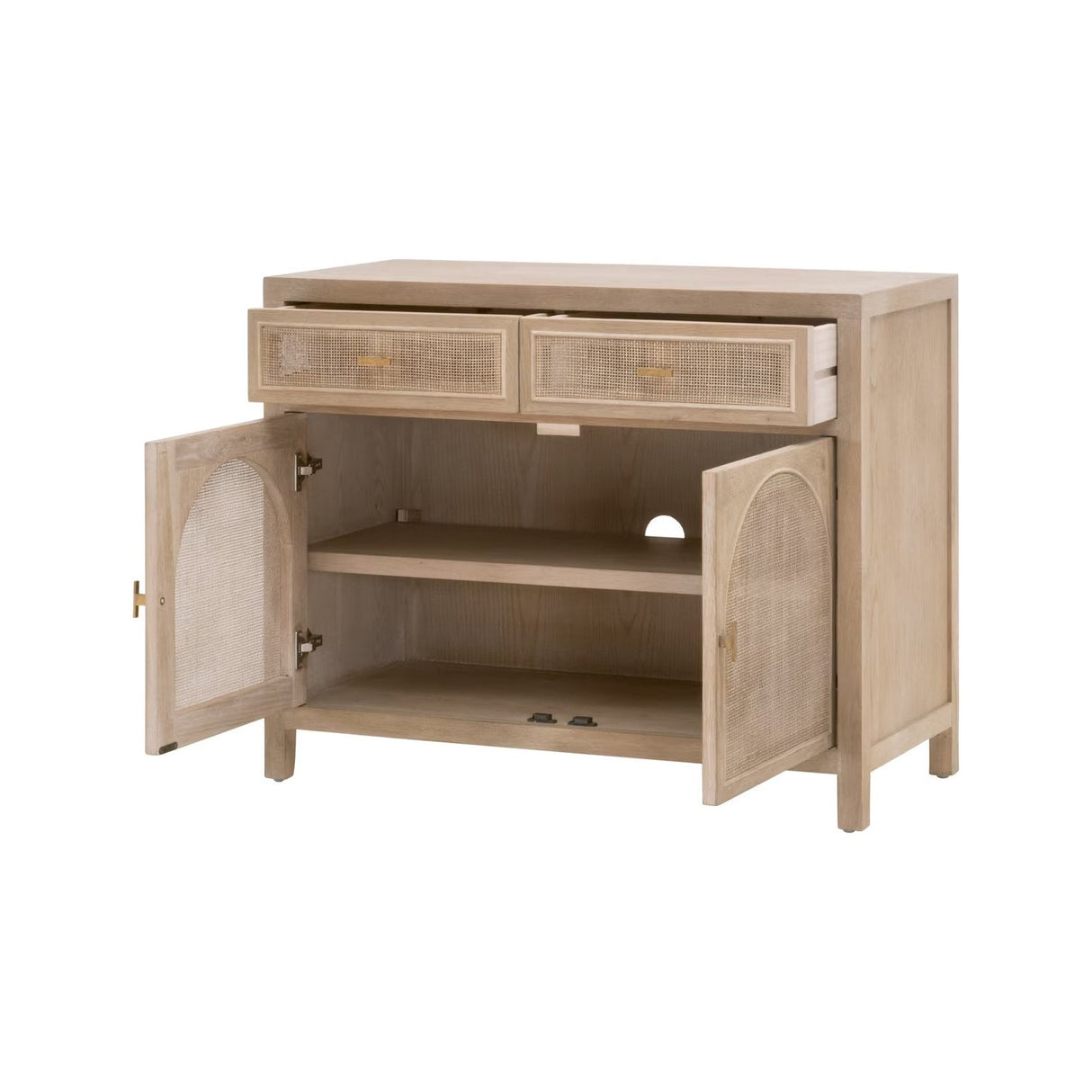 Modern European furniture - Smoked Gray Oak Media Cabinet - www.oroa.com