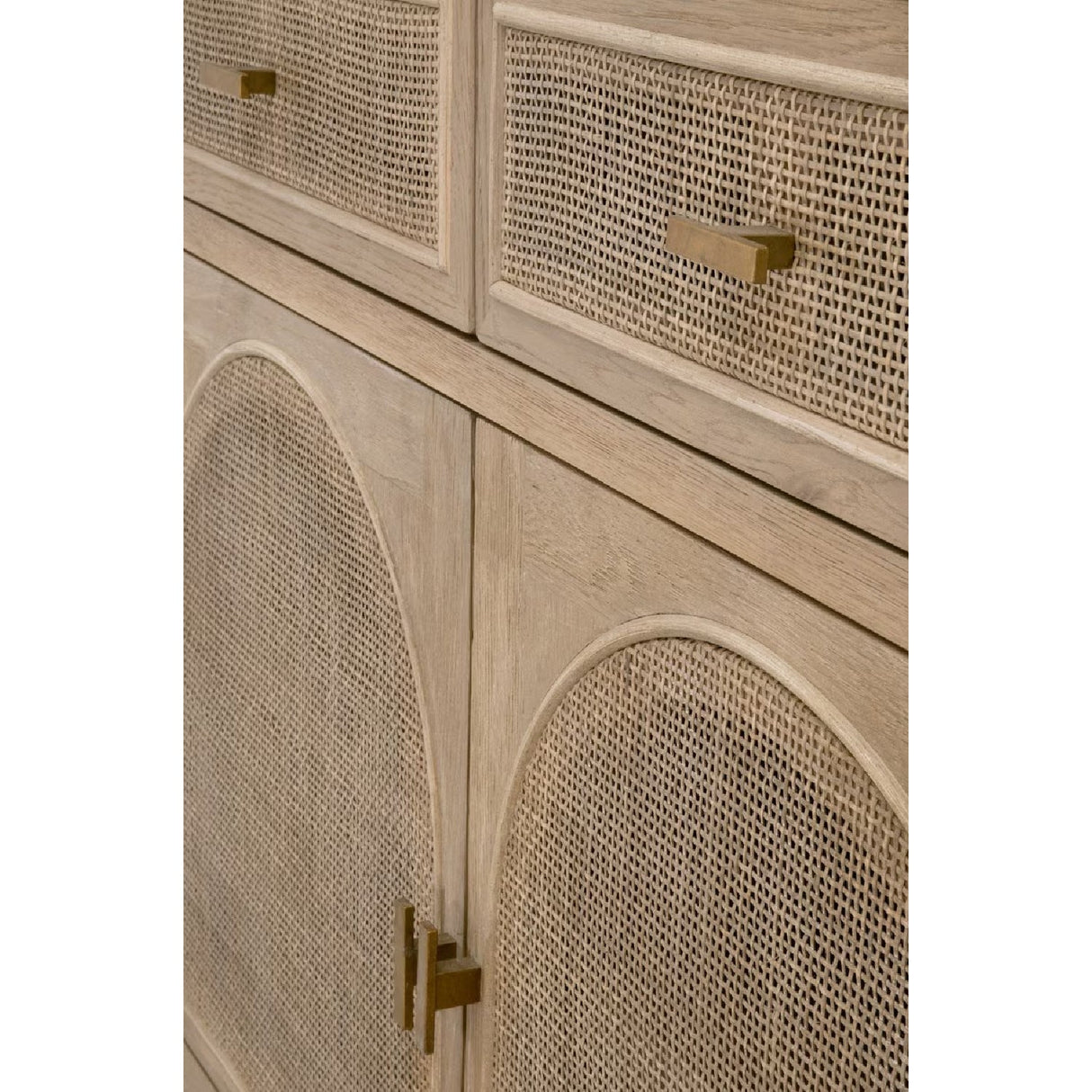 Modern European furniture - Smoked Gray Oak Media Cabinet - www.oroa.com