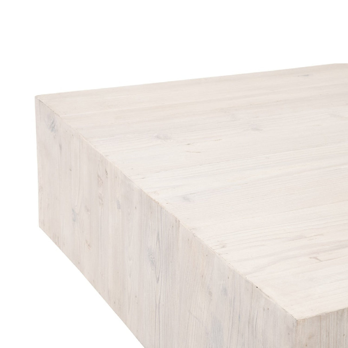 Whitewashed Pine Wood Coffee Table | Living Essentials Montauk – alternate view 5