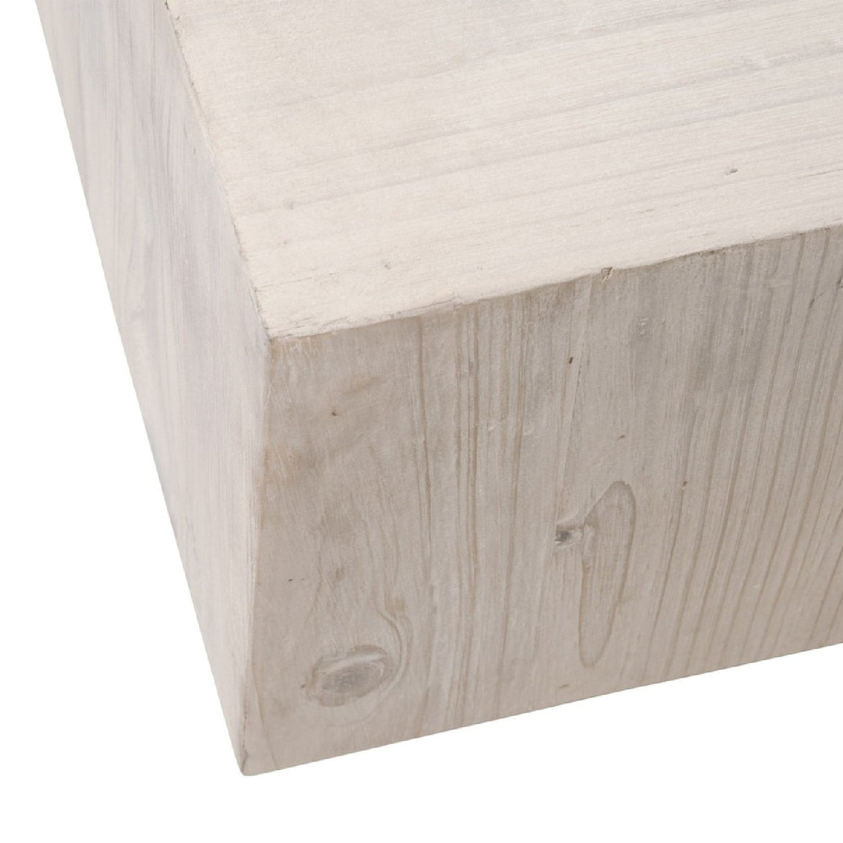 Whitewashed Pine Wood Coffee Table | Living Essentials Montauk – alternate view 6