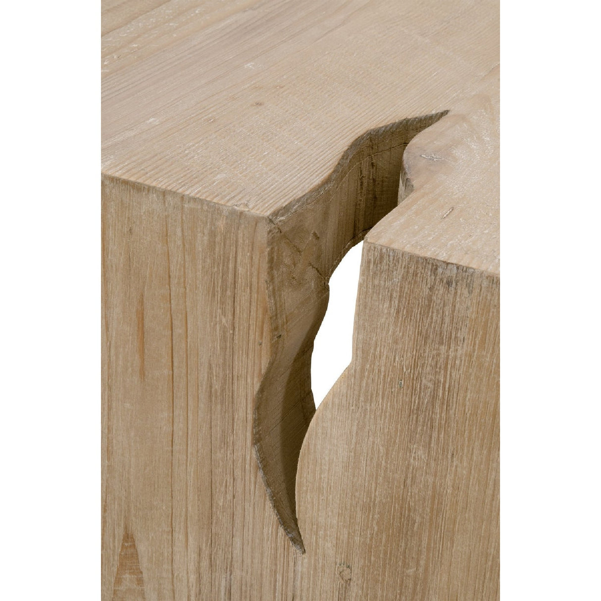 Natural Pine Wood Coffee Table | Living Essentials Reed – alternate view 7