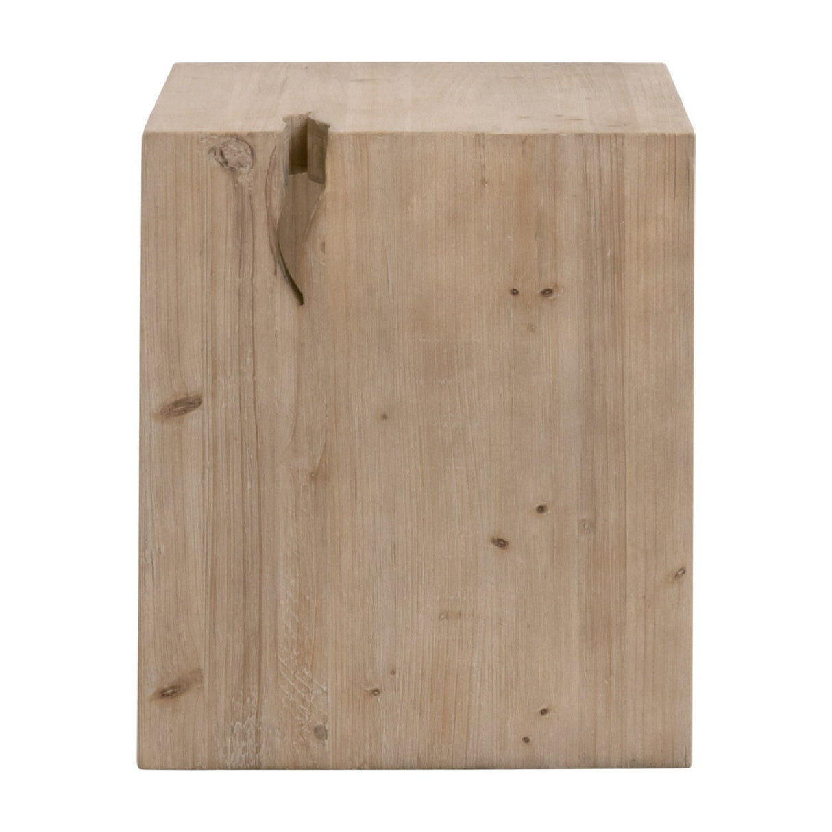 Natural Pine Wood End Table | Living Essentials Reed – alternate view 6