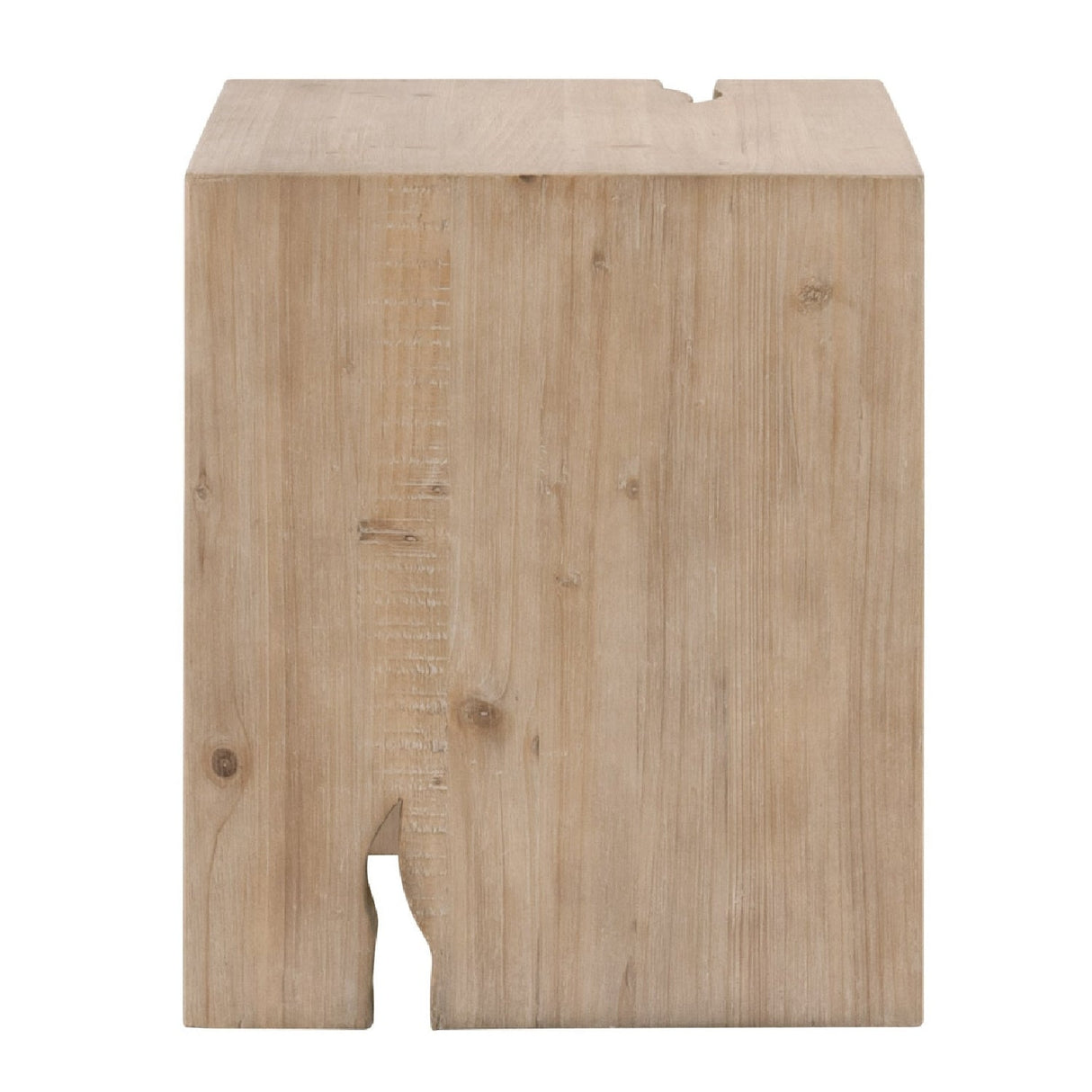 Natural Pine Wood End Table | Living Essentials Reed – alternate view 7
