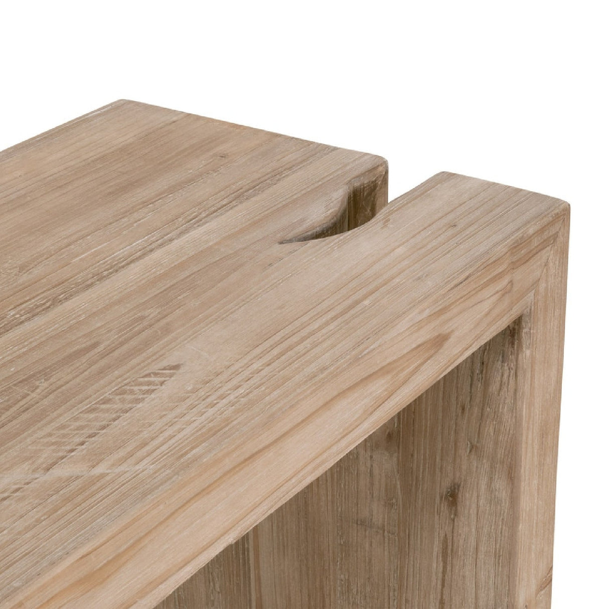 Natural Pine Wood Console Table | Living Essentials Reed – alternate view 5